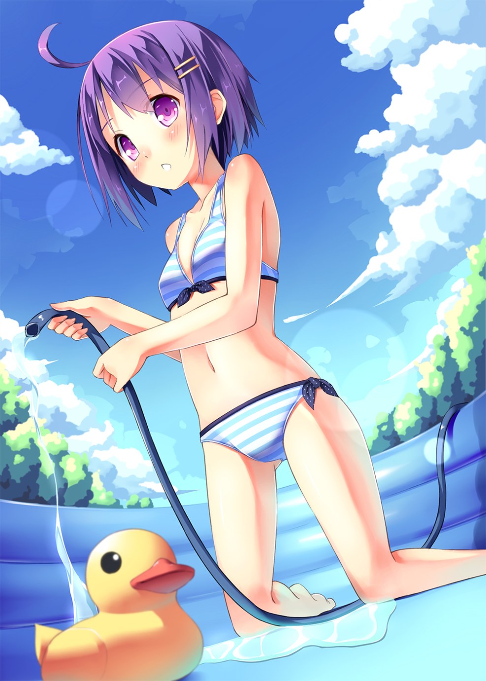 Little swimsuit on an anime girl