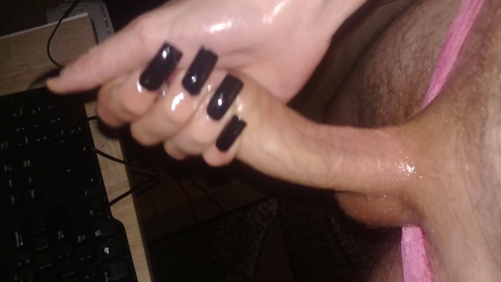 Handjob Goddess - Blue Fingernails Handjob