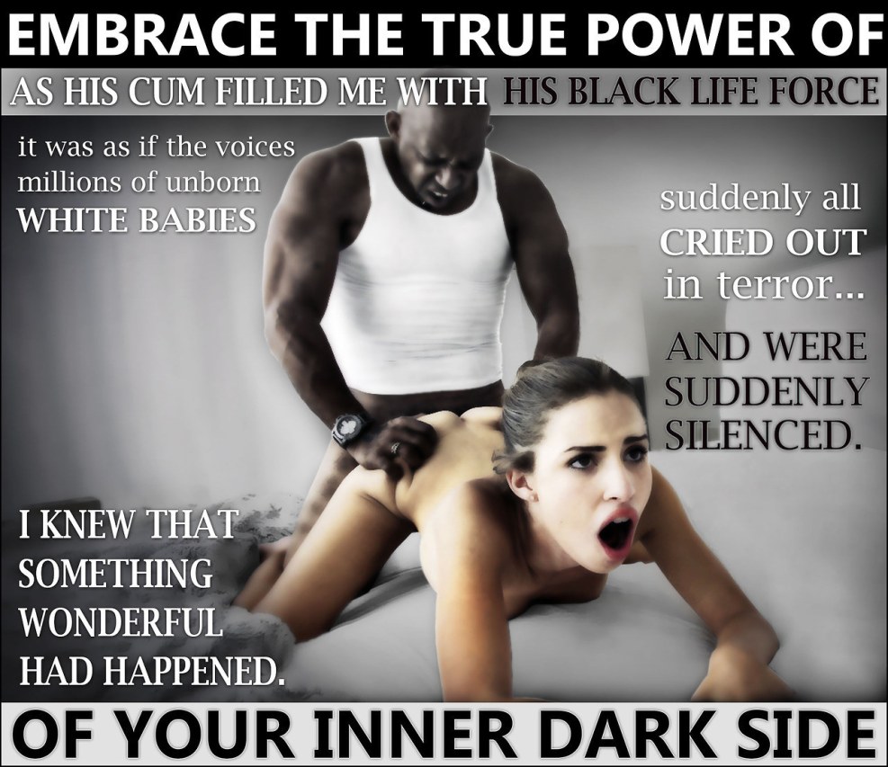 Big Black Cock Racism White Genocide Caption