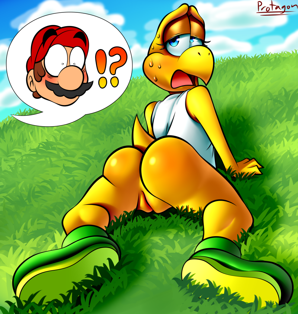 Yoshi + Kiddy Kong + Spike + Koopa Troopa. Sex.gay