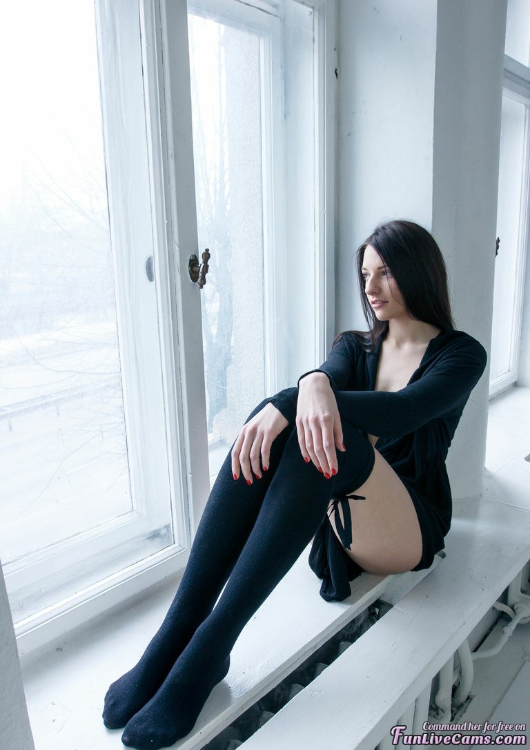 A slender brunette surrendered