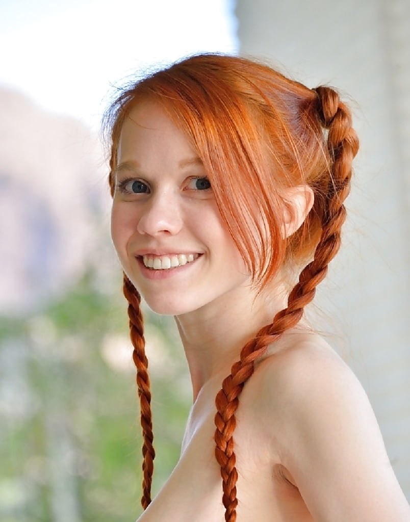 Small pigtails with strands