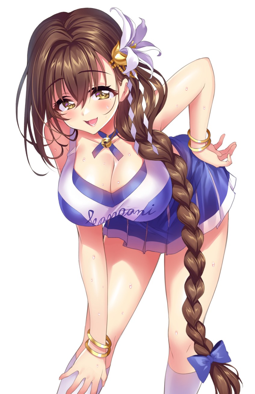 Blowjob Teen Pigtails in Yellow Mike