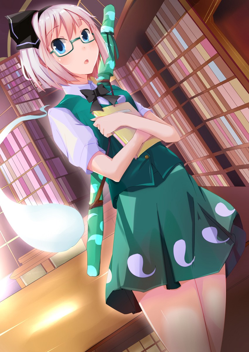 Girl with blue hair Toukhou art