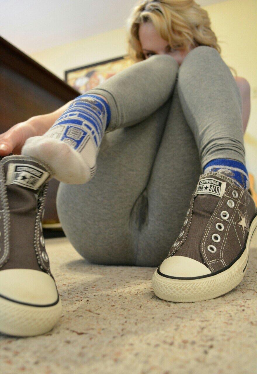 Girl in sneakers XXX