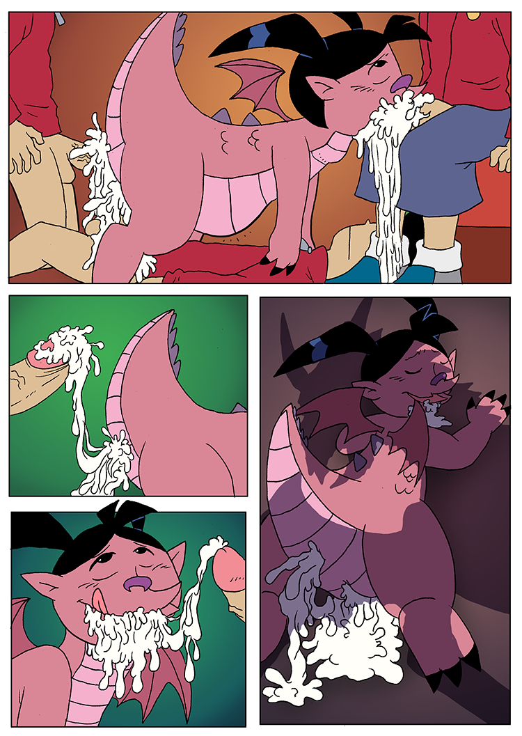 Naked American dragon comics