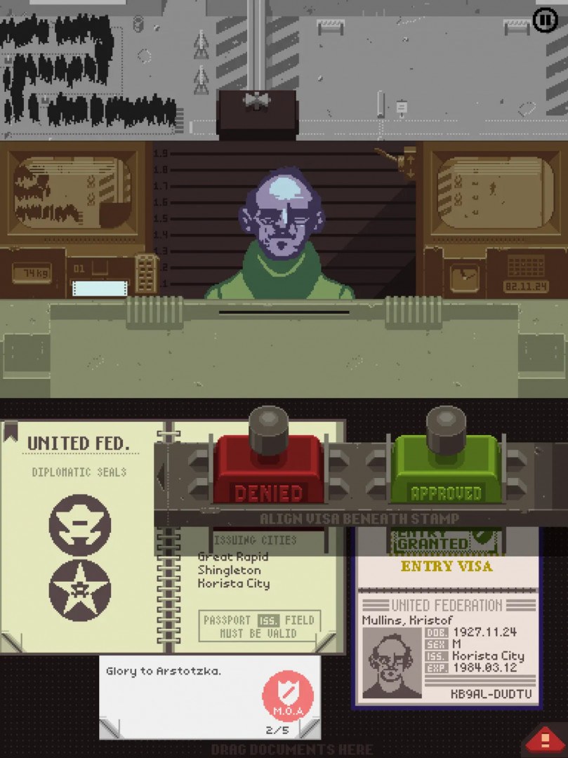 Papers please PS vita