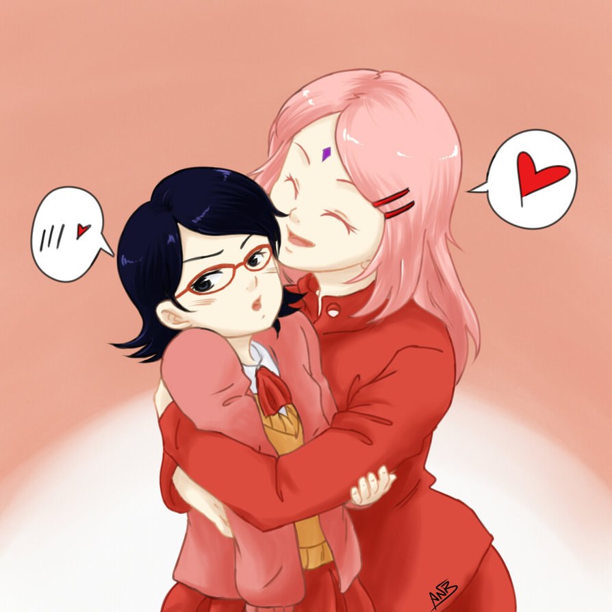 Sakura and Hinata changed clothes