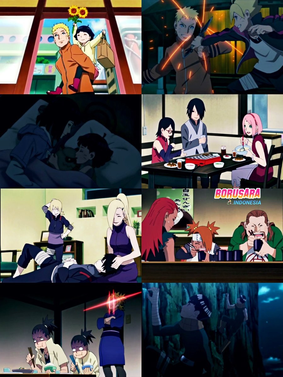 Sakur a Hinata Boruto Sarada Himavari