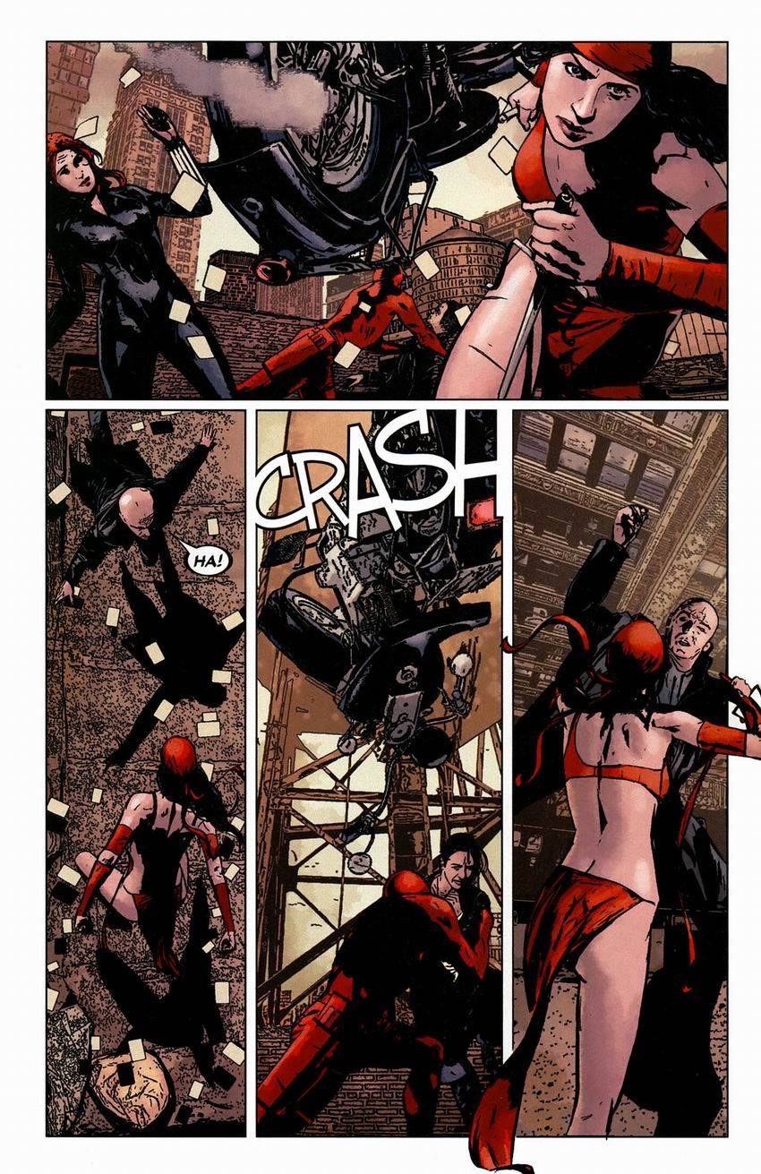 Electra against Wolverine