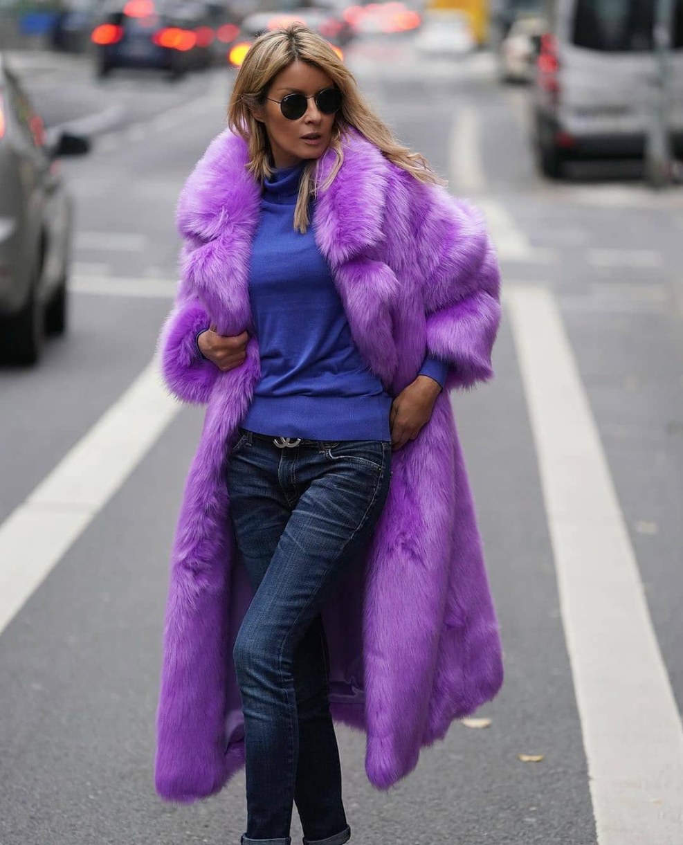 Krista Kelly Fur Coat