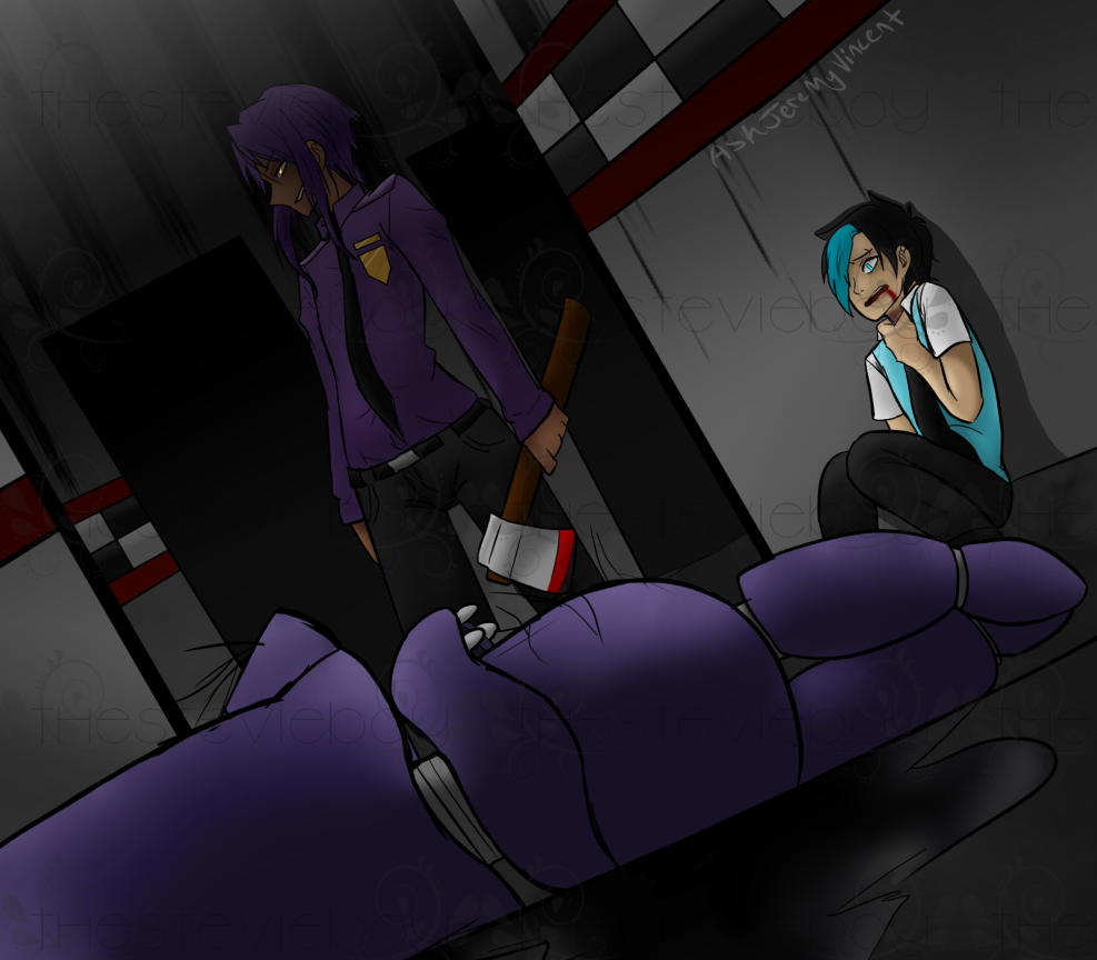 Nightmare Freddy and Golden Freddy