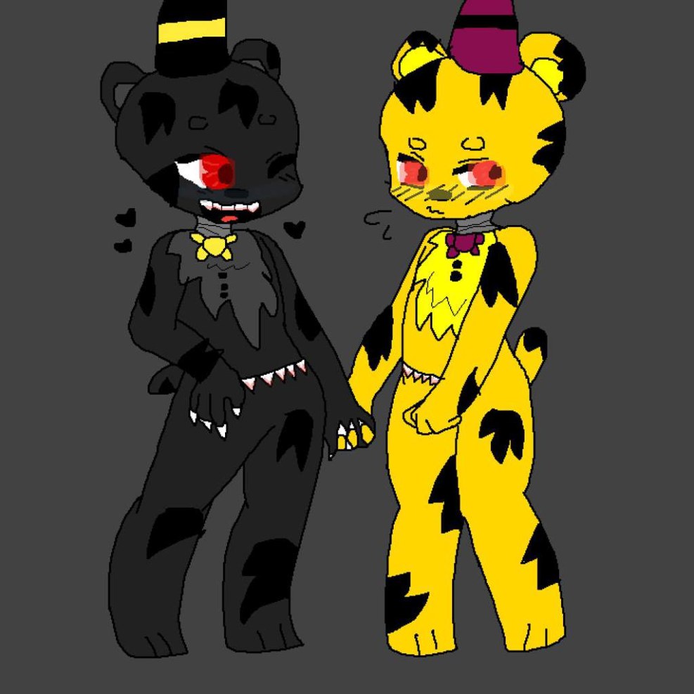 Fredber and Spring Bonnie with a bite