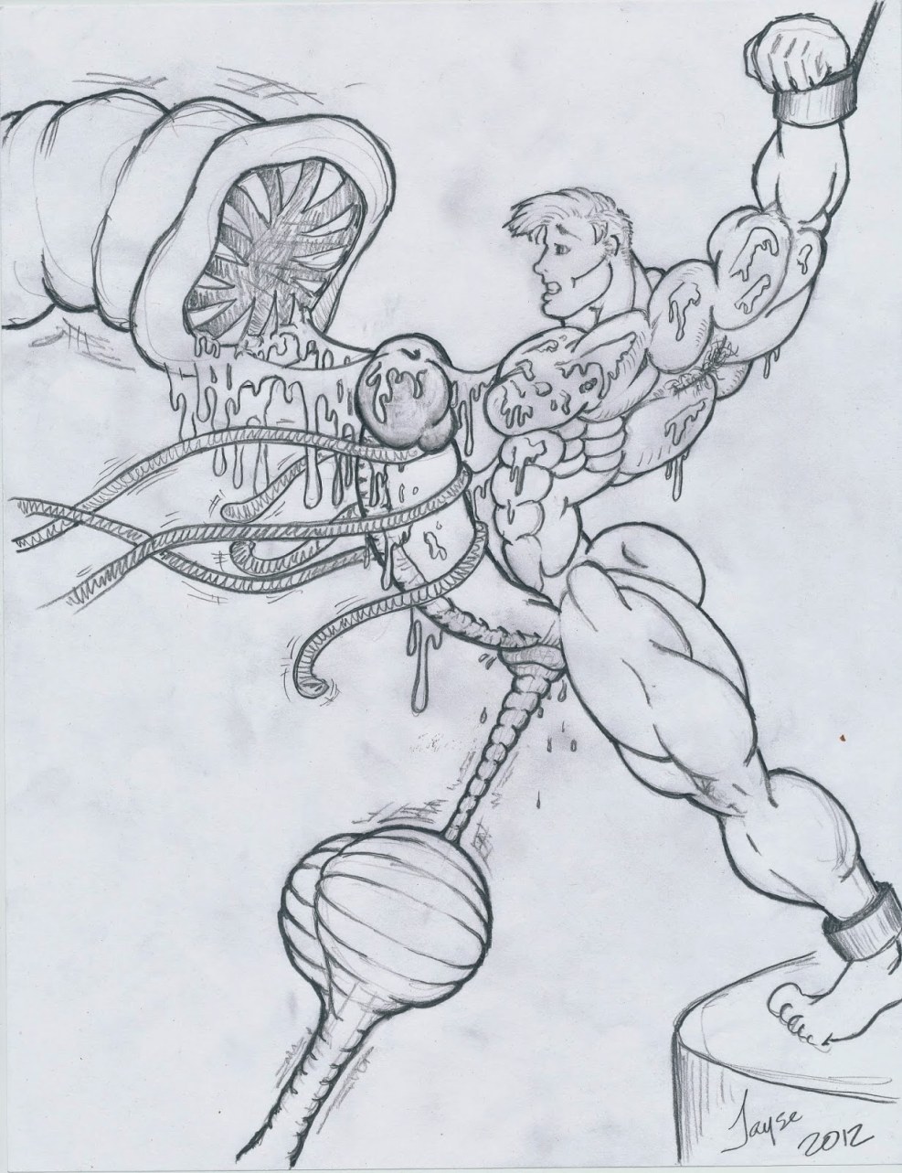 Interrogation Ballbasting drawing