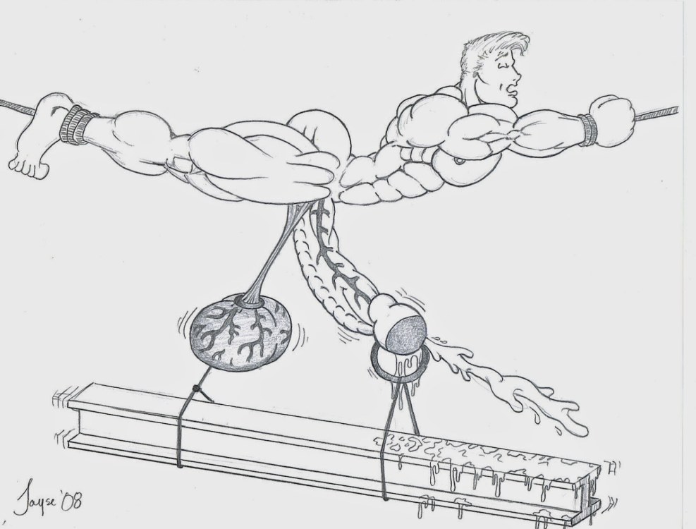 Jayse's Brutal Ball Busting drawings