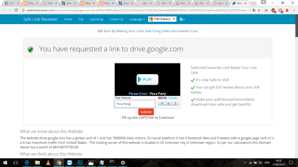Link ReViewer Codeigniter