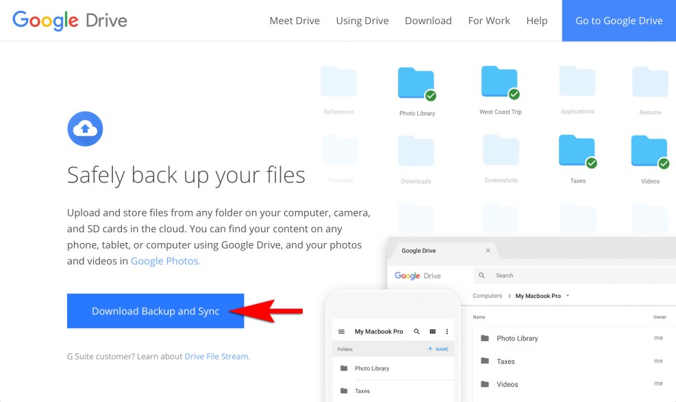 Cloud services Google disk