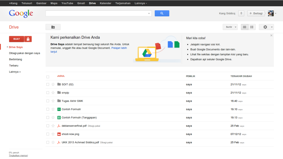 Google Drive Interface