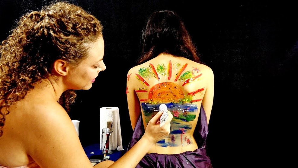 ASMR Back Painting