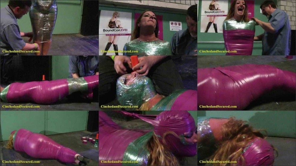 Girl Bondage Mummification in underwear