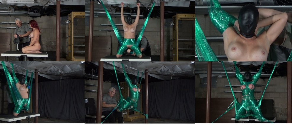 BDSM in a silver room