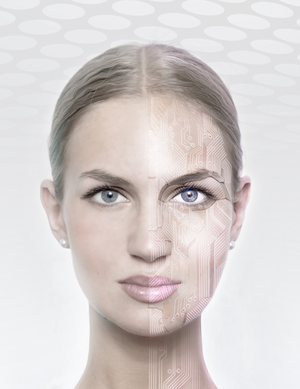 Masha she stands exactly face