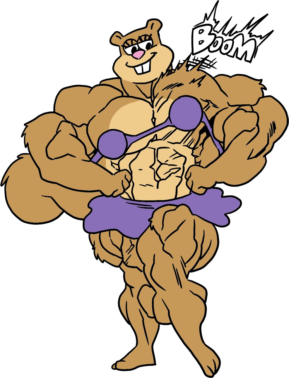 Furry Muscle Leopard