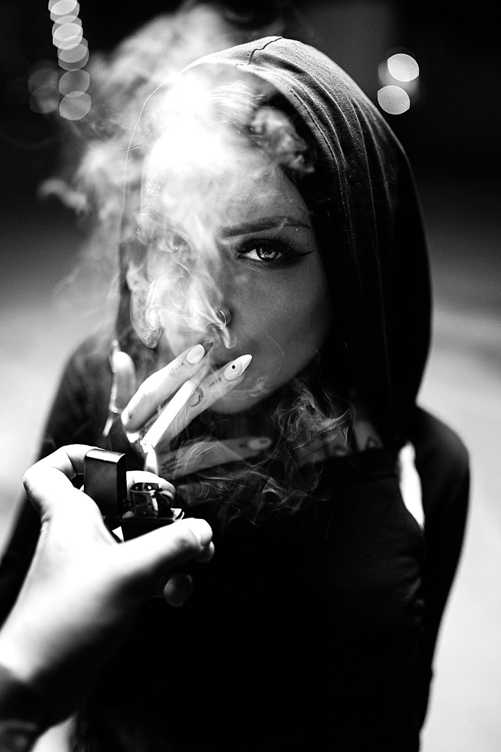 Dark wallpaper on the phone