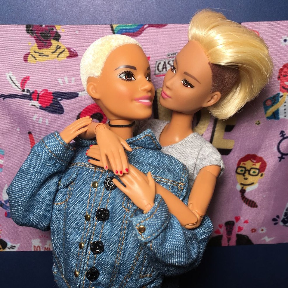 Barbie doll with a member