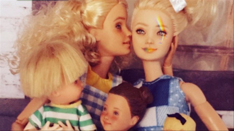 Barbie doll in BDSM style