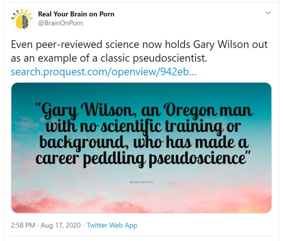 Gary Wilson Pornography