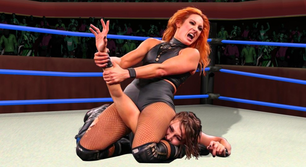 Amy Duma in a swimsuit