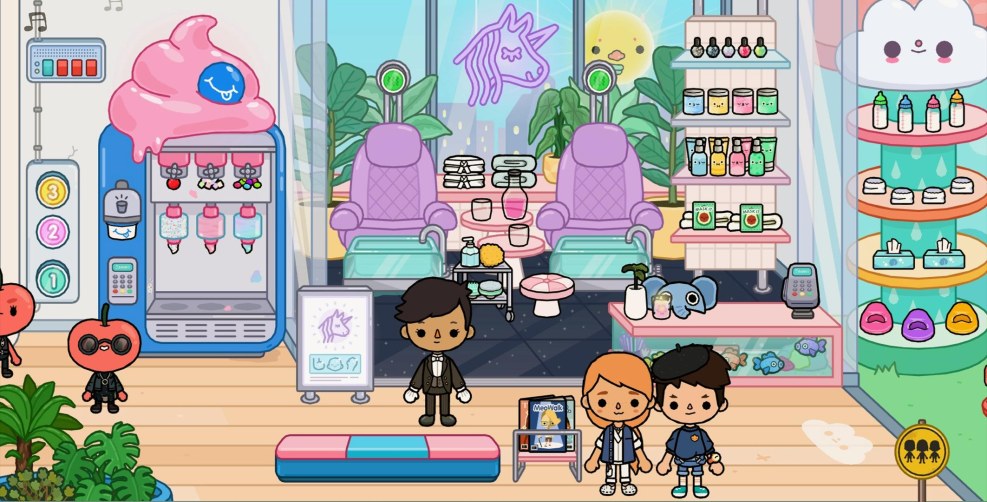 Krampets in the current side of the robot