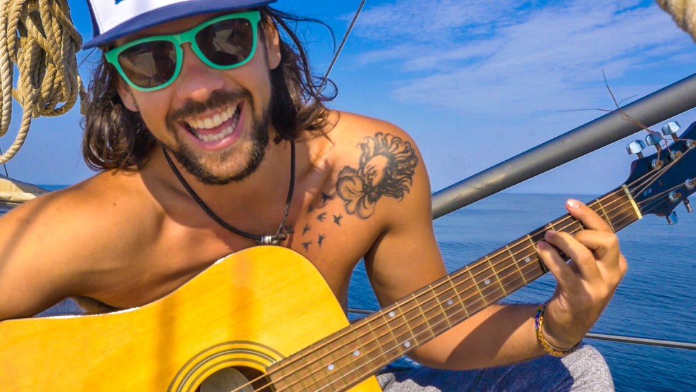 Girls on fishing topless