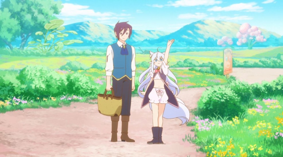 Anime. The measured life of a pharmacist cheat in a different world