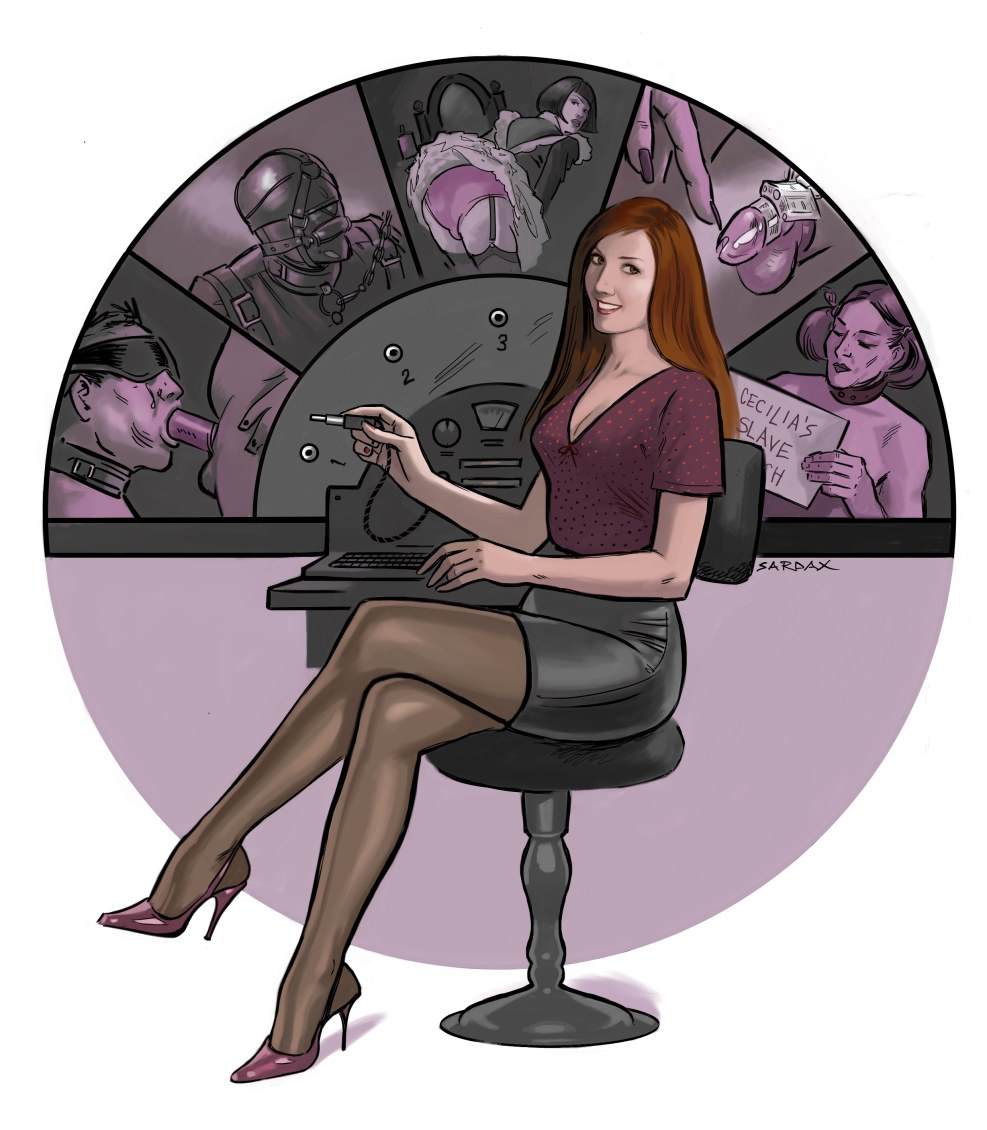 Dominative women drawing