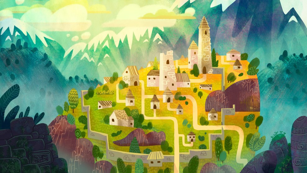 The grass abducts the relic