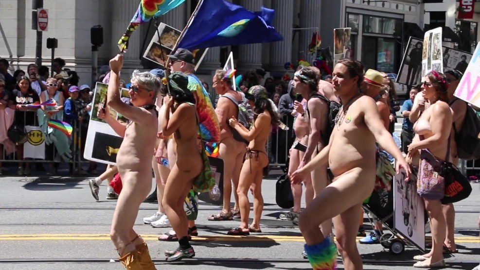 The parade of naked feminists