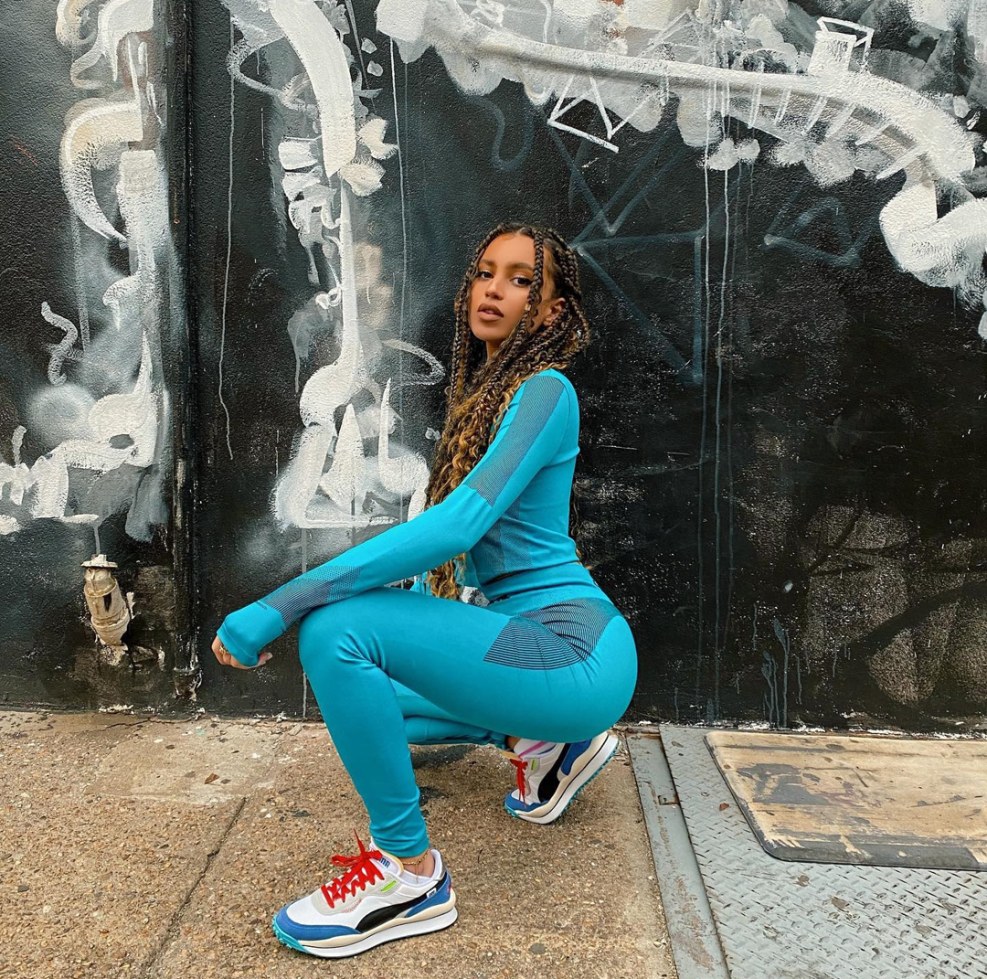 Valeria Orsini in a dress