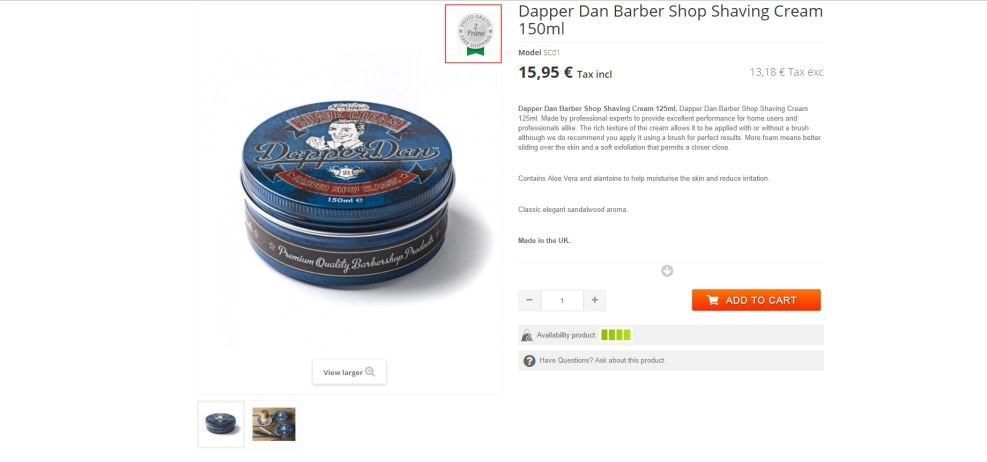 Cliven for men after shaving cream