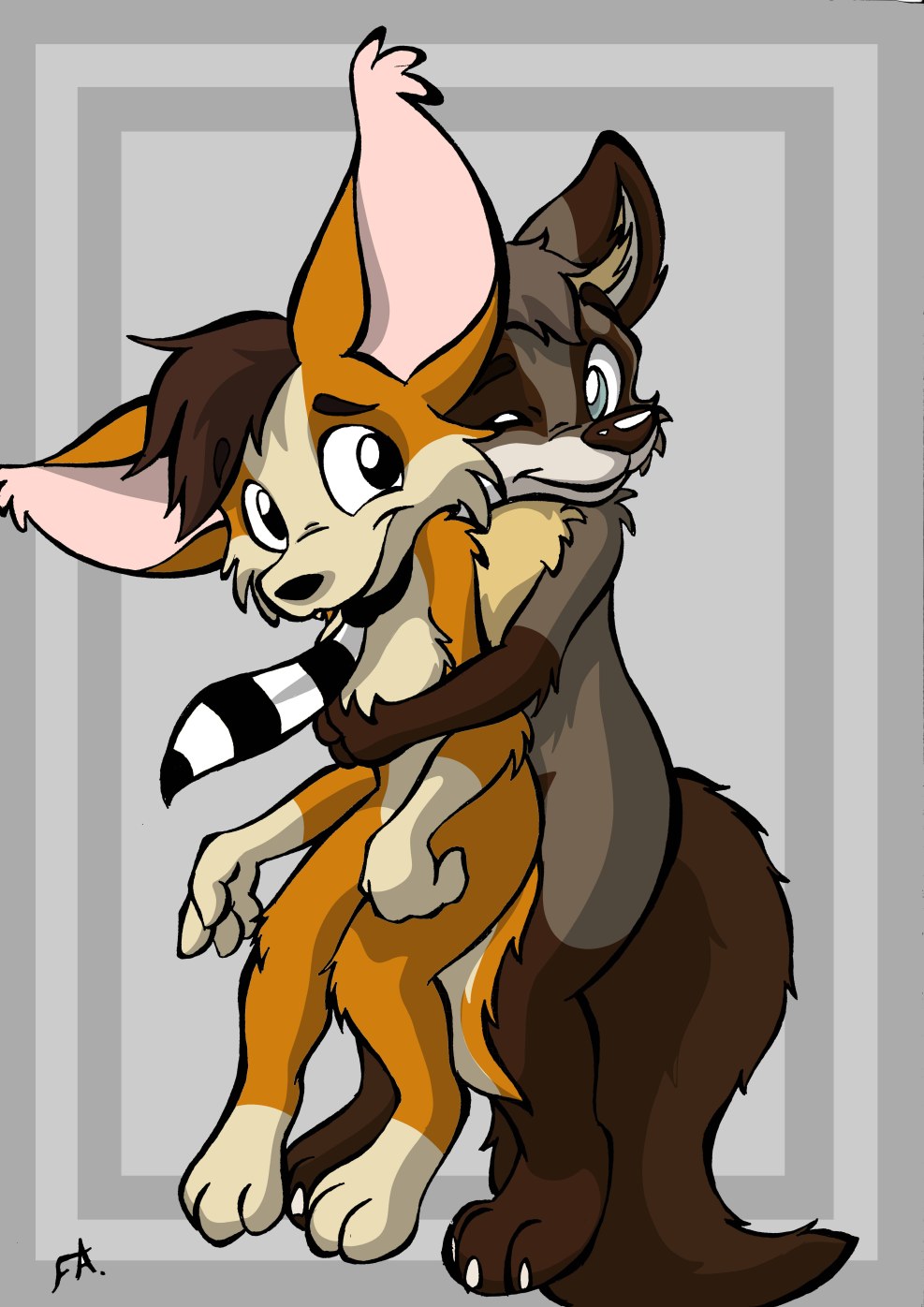 Furset kimono raccoon Eric