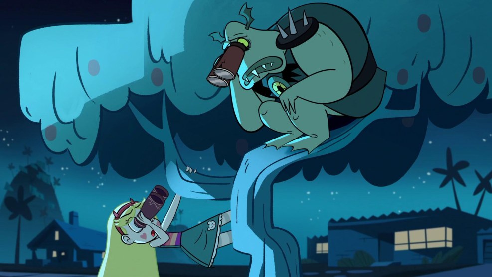 Star Butterfly and Toffee is sick