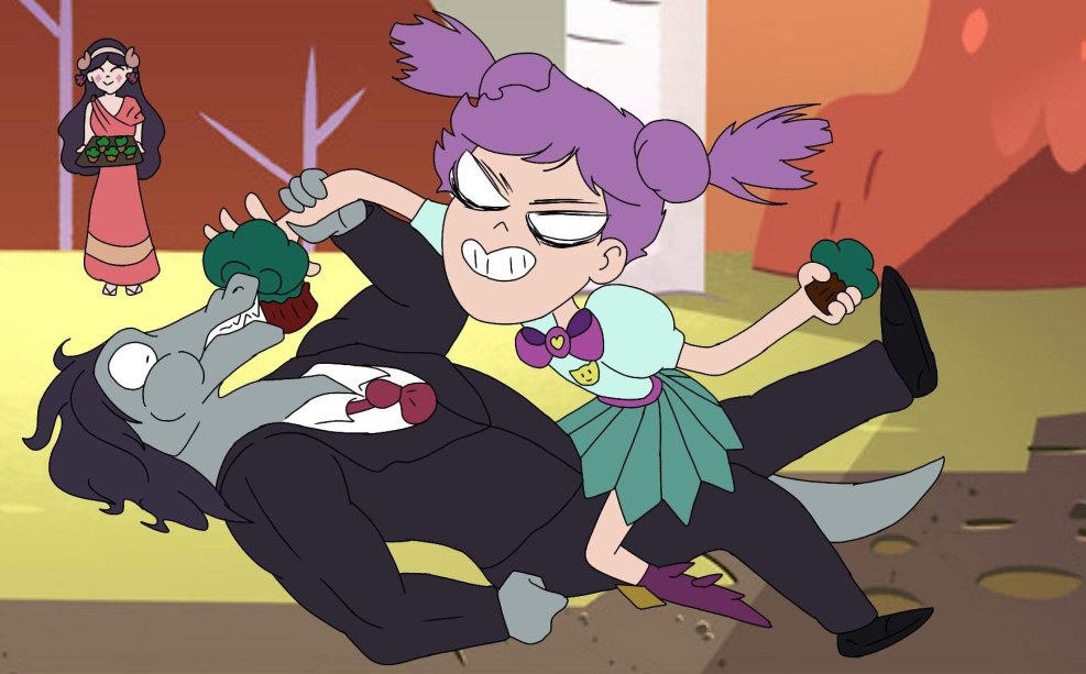 Toffee Star vs Force of Evil in a bathrobe