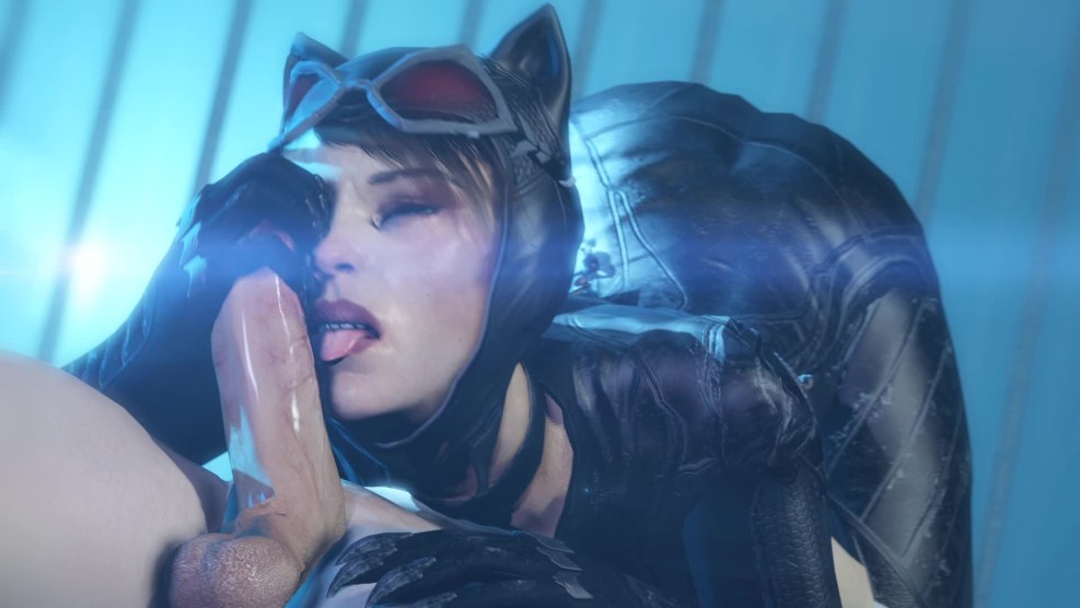 Batman Arkham Knight woman cat naked