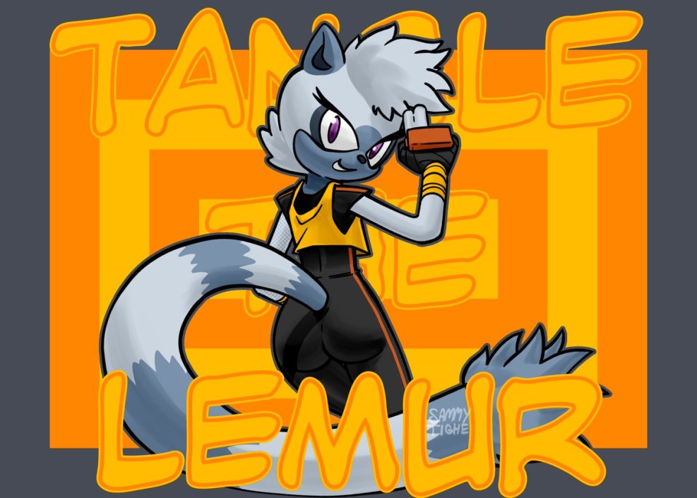 Tangle The Lemur Art