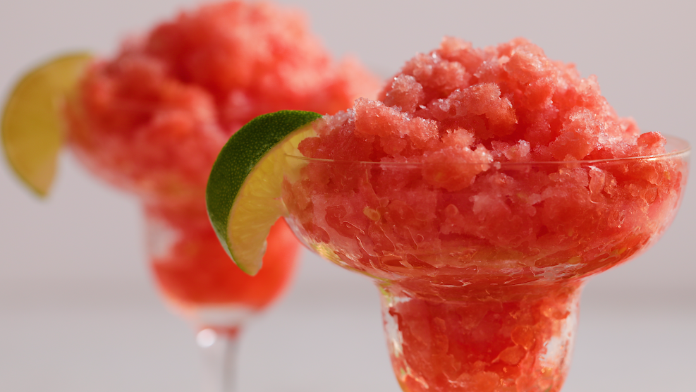 Watermelon Berry Granita