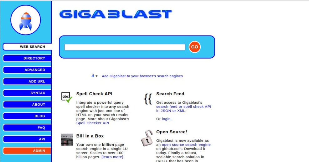 Web Search Engine Interface