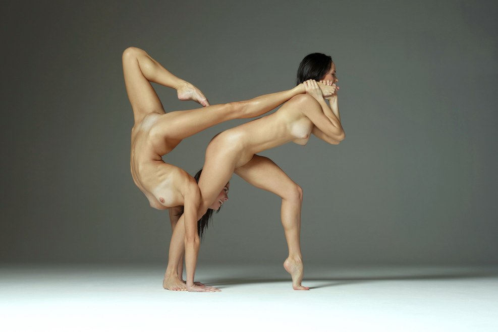 Naked young gymnasts