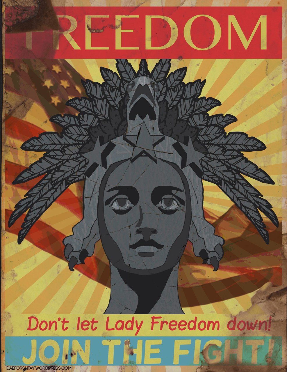 Liberty Freedom Day cartoon
