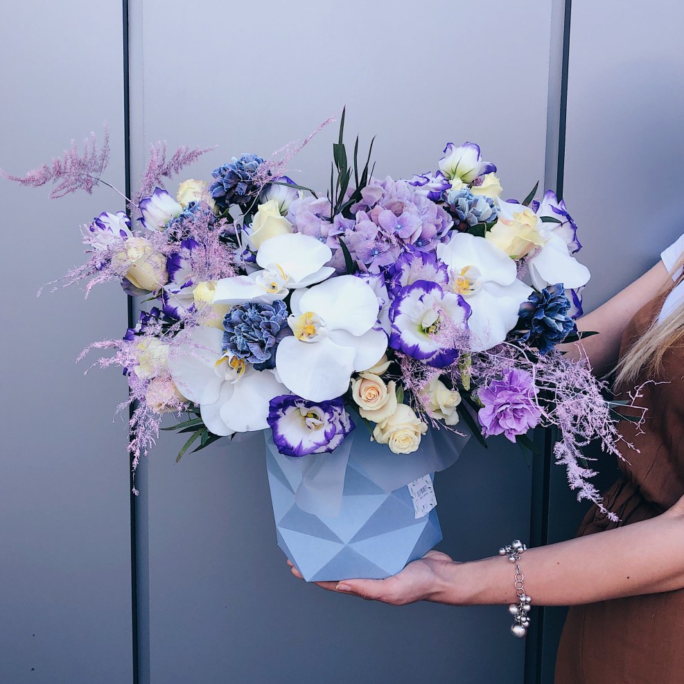 Orchid picture by acrylic